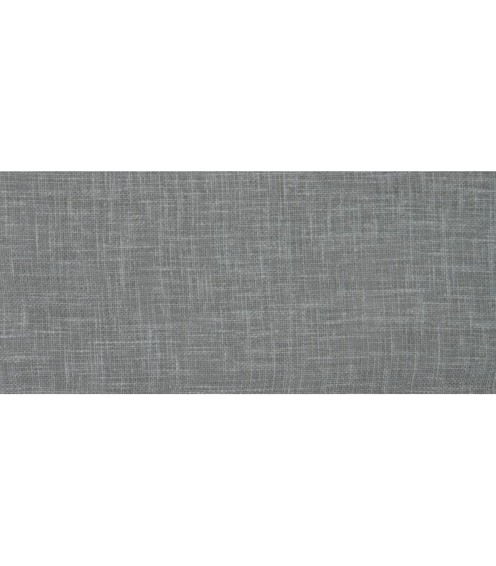 Tissu voile aspect lin anthracite