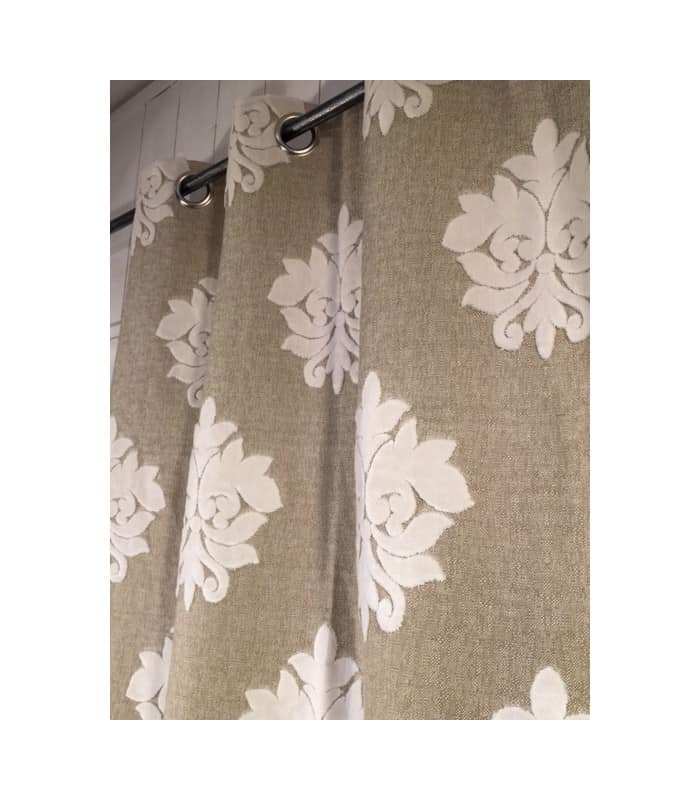 Rideau aspect lin esprit baroque