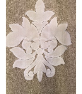 Rideau aspect lin esprit baroque