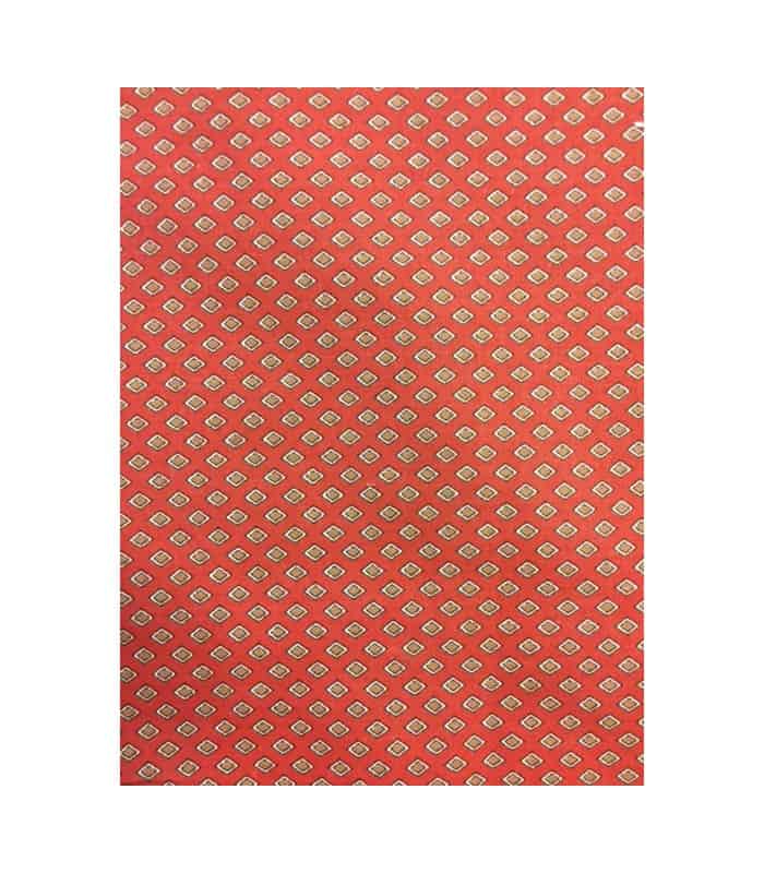 Tissu toile vintage orange motif losange