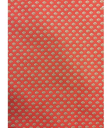 Tissu toile vintage orange motif losange