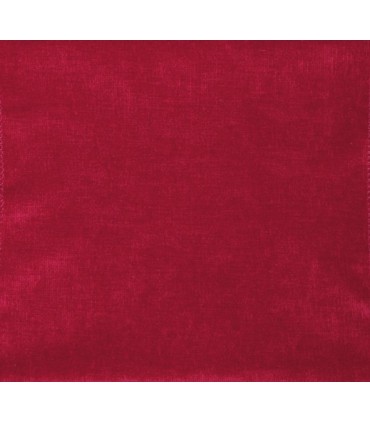 Tissu velours uni rouge