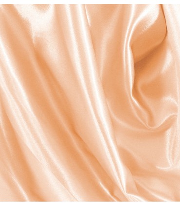 Tissu satin saumon grande largeur
