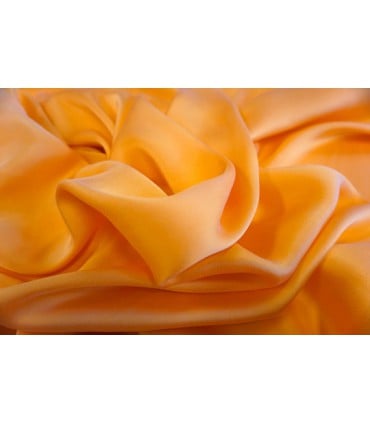 Tissu satin abricot grande largeur