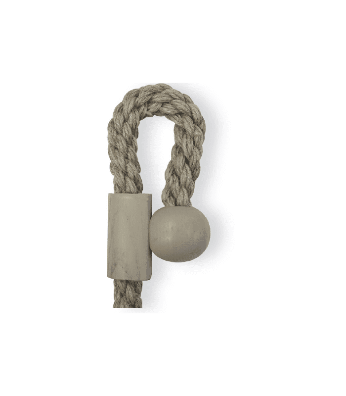 Embrasse aimantée style corde lin