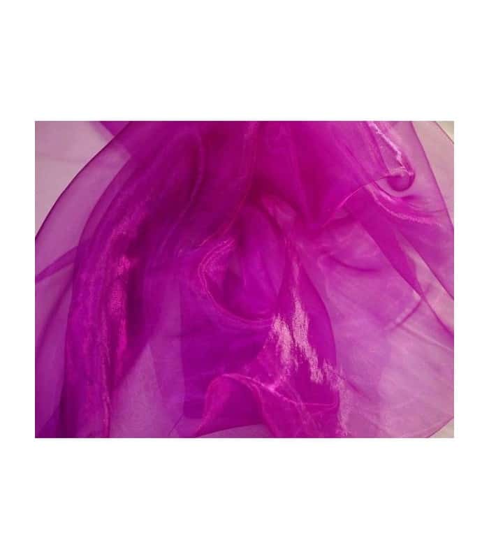 Tissu organza prune 