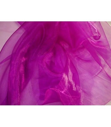 Tissu organza prune 