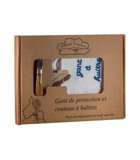 Coffret Gant à huître + couteau Lancette