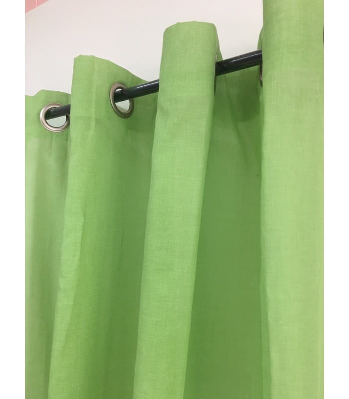 Voilage étamine vert anis