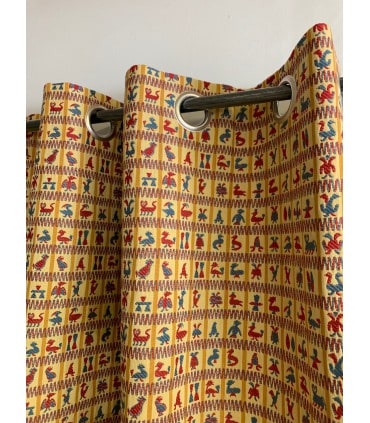 Rideau ethnique motif incas
