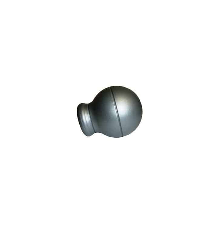 2 Embouts Boule Nickel Mat