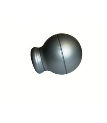 2 Embouts Boule Nickel Mat