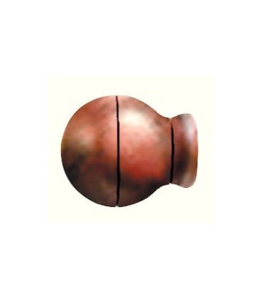 2 Embouts Boule rouille