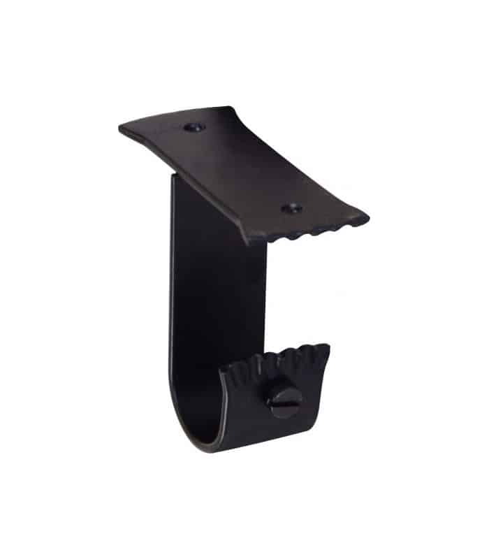 Support plafond fer forgé Noir