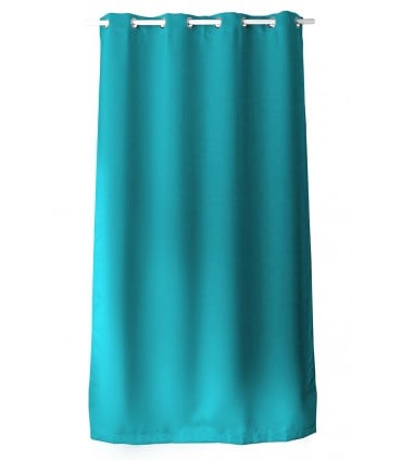 rideau occultant turquoise