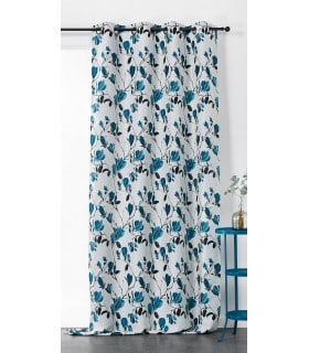 Rideau Motif  Fleur Magnolia