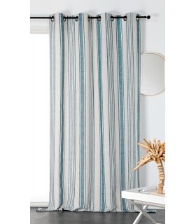 Rideau d'ameublement Baya turquoise