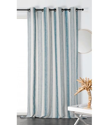 Rideau d'ameublement Baya turquoise
