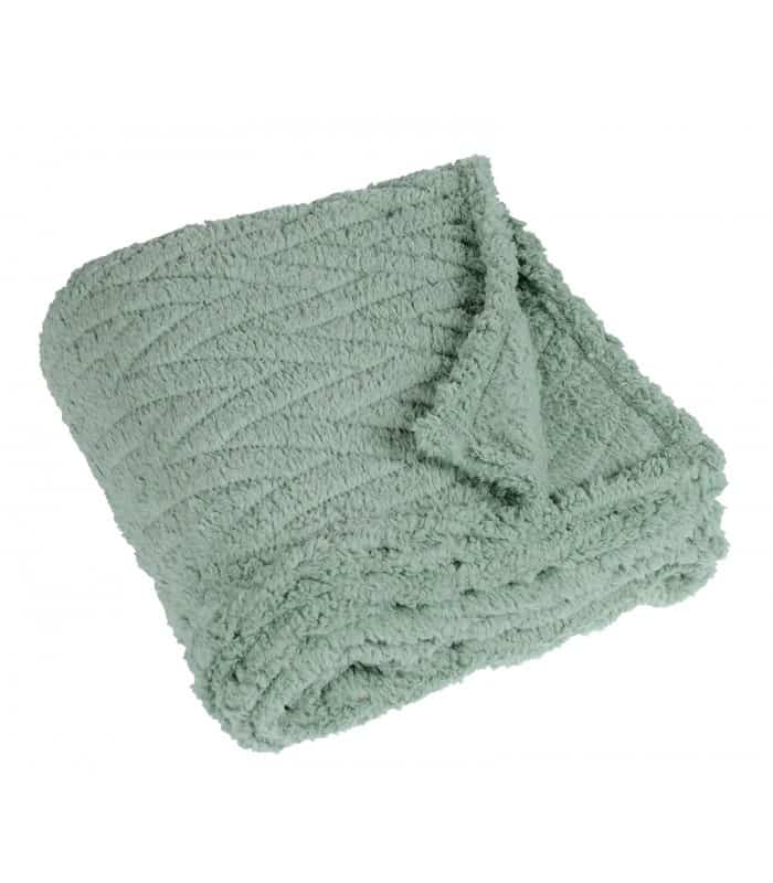 Plaid "Snow" Vert D'Eau