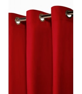 Rideaux extérieur rouge