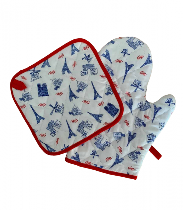 Gant et Manique motif Paris