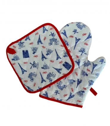 Gant et Manique motif Paris