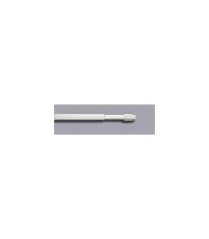 2 tringles de vitrage blanc extensible diam 8mm