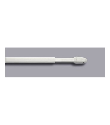 2 tringles de vitrage blanc extensible diam 8mm