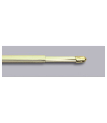 Tringle à Rideaux Réglable Dorée 183-365 Cm | Embouts Décoratifs En Cage | Pour Fenêtres Larges, Portes Coulissantes | Diamètre 1,8 Cm, Charge 6,8 Kg
